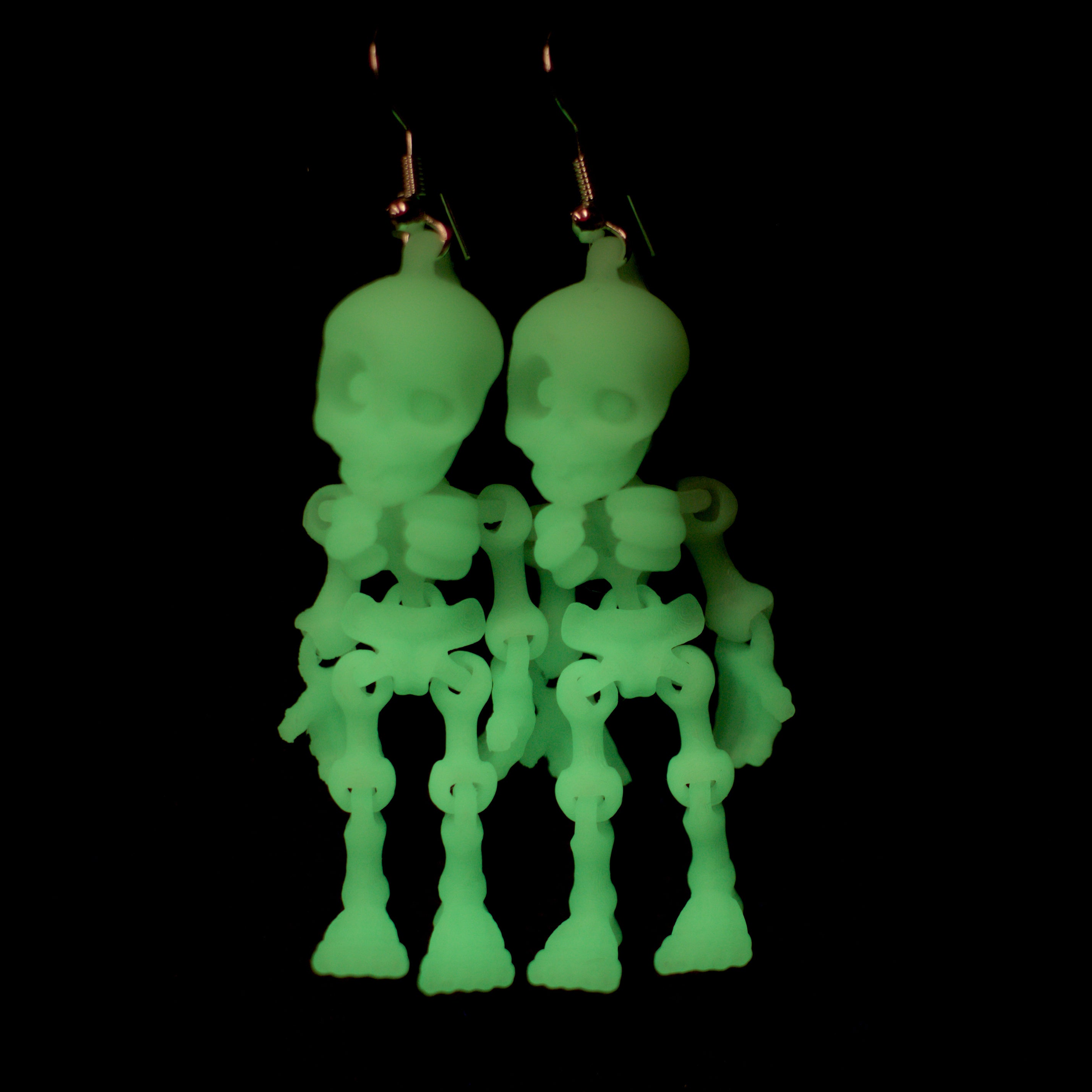 Skeledude Earrings - Hook and Clip-On