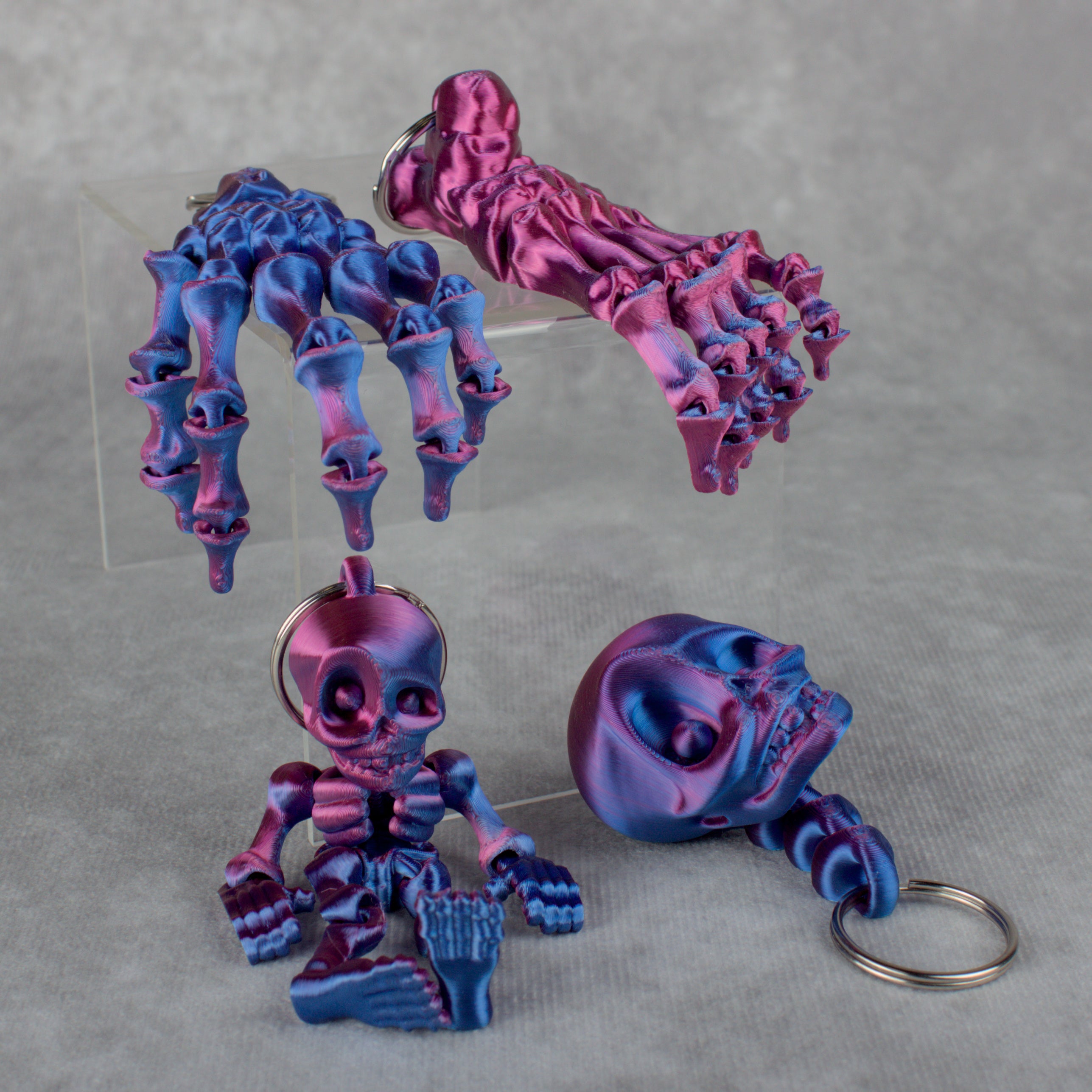 Skeleton Fidget Keychains