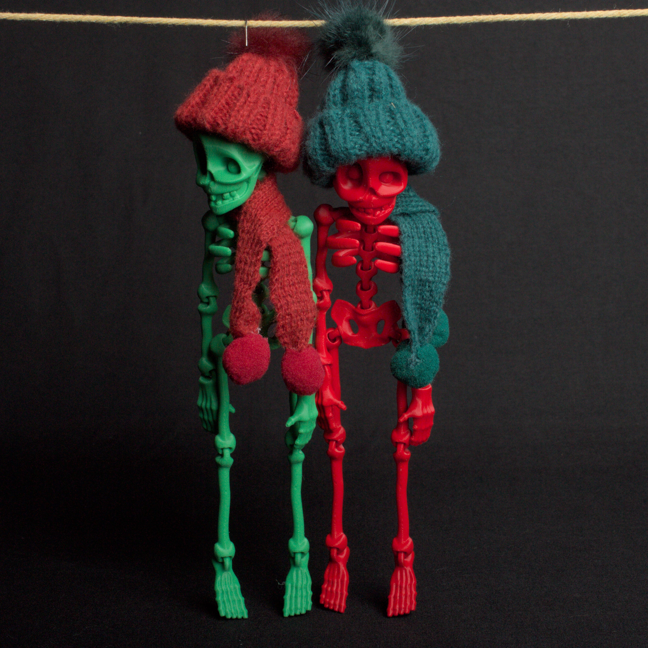 Skeledude Ornaments – Festive Skeletons to Haunt Your Holiday Tree!
