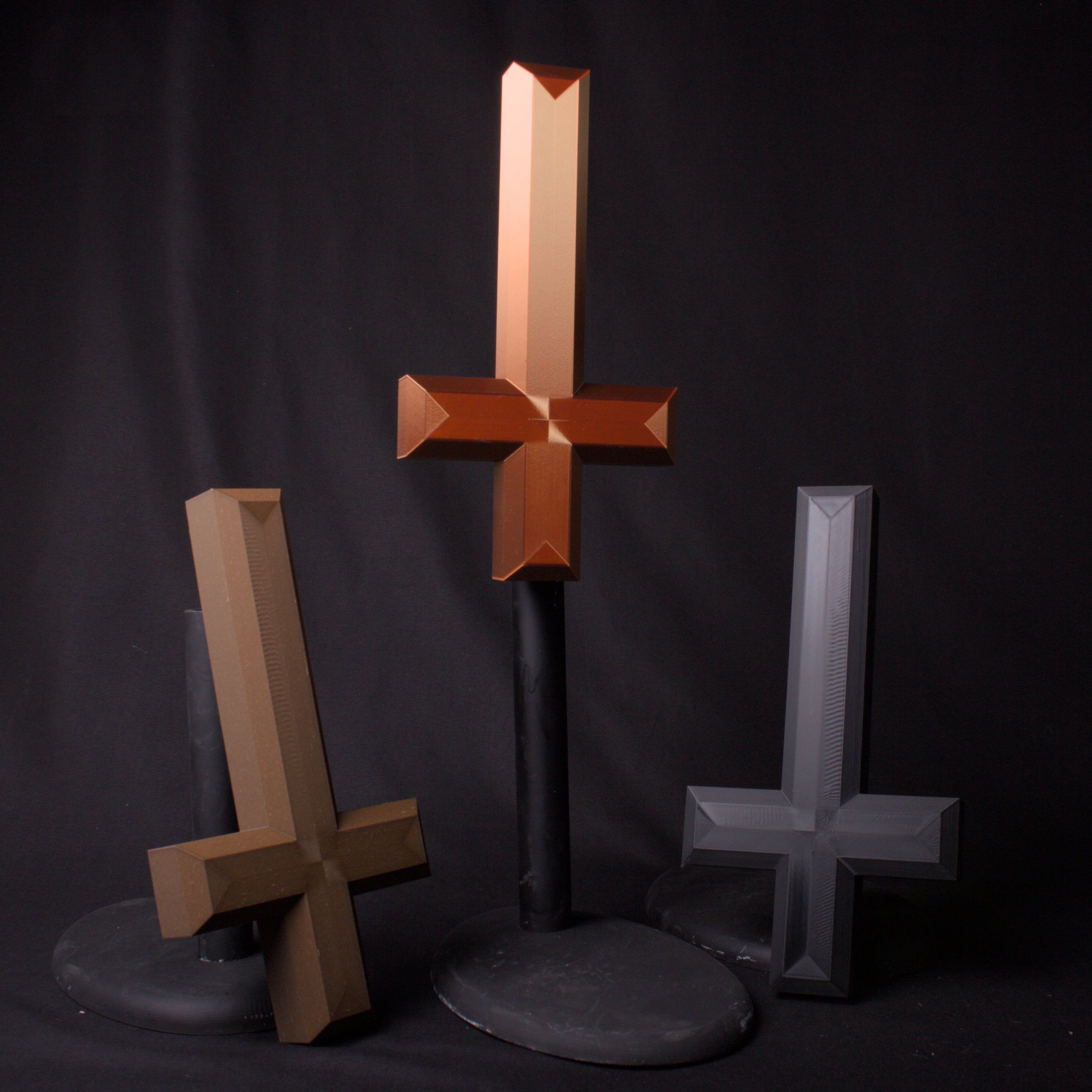 Wall Mounted Inverted Cross