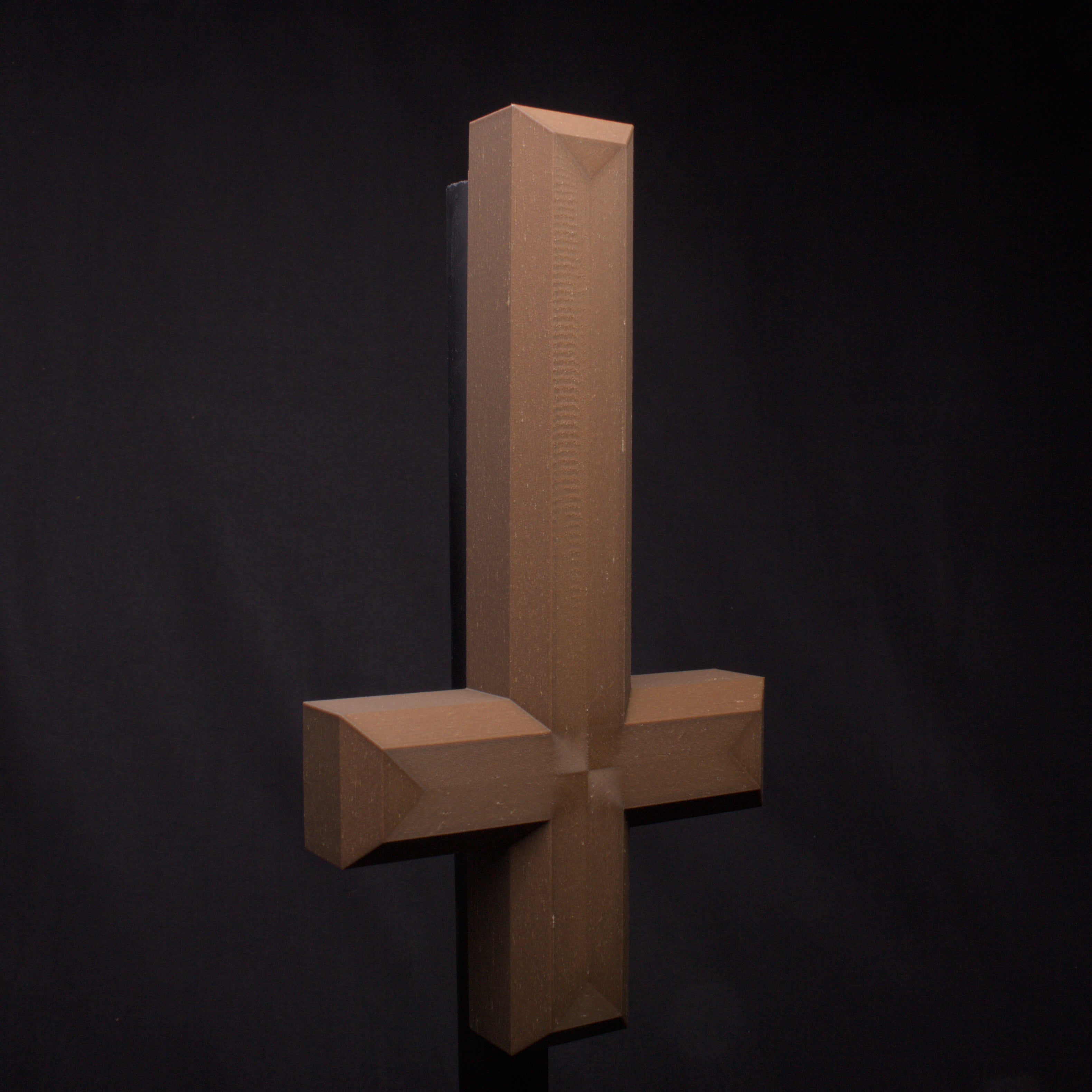 Wall Mounted Inverted Cross – Prints of Darkness