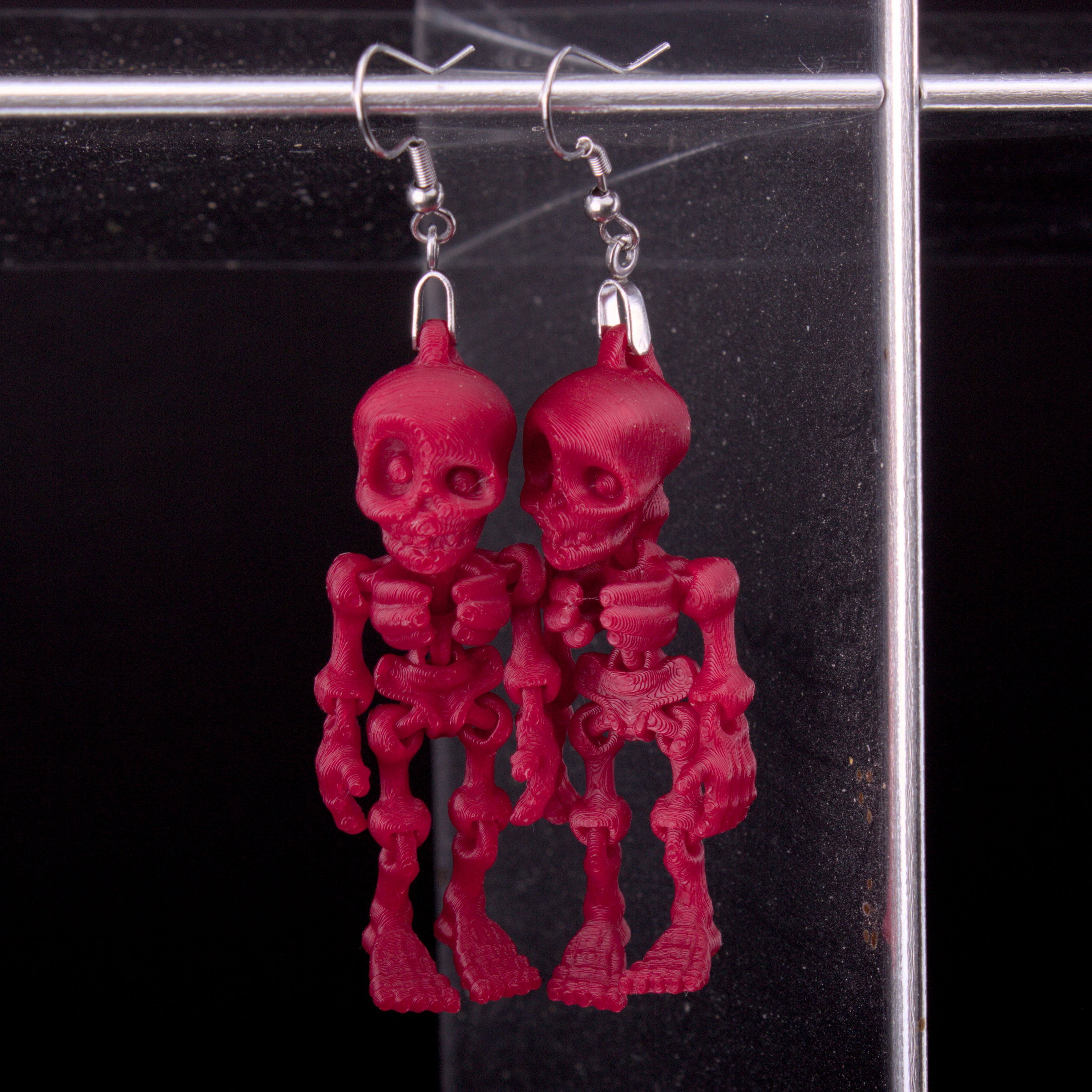 Skeledude Earrings - Hook and Clip-On