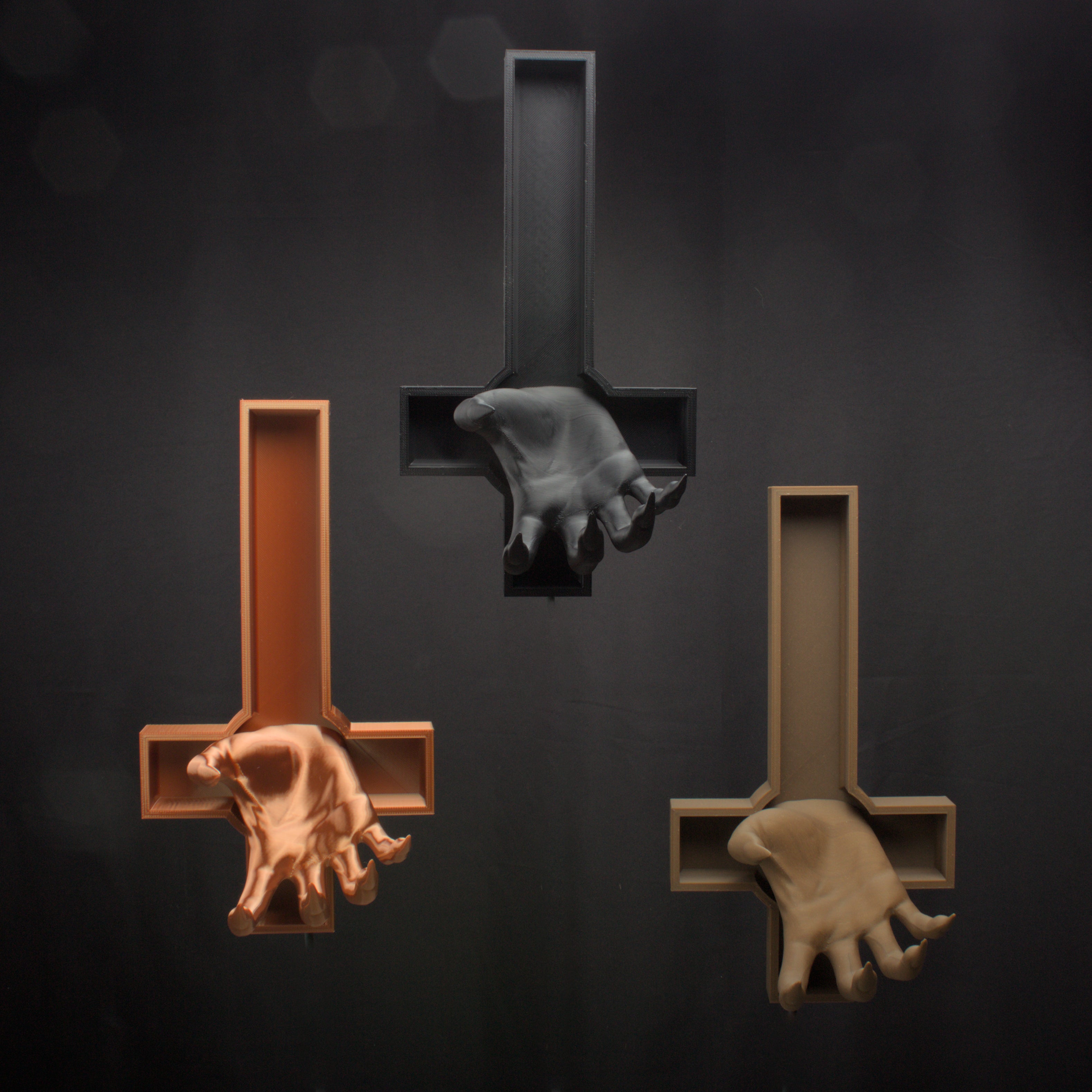 Wall Mounted Inverted Cross