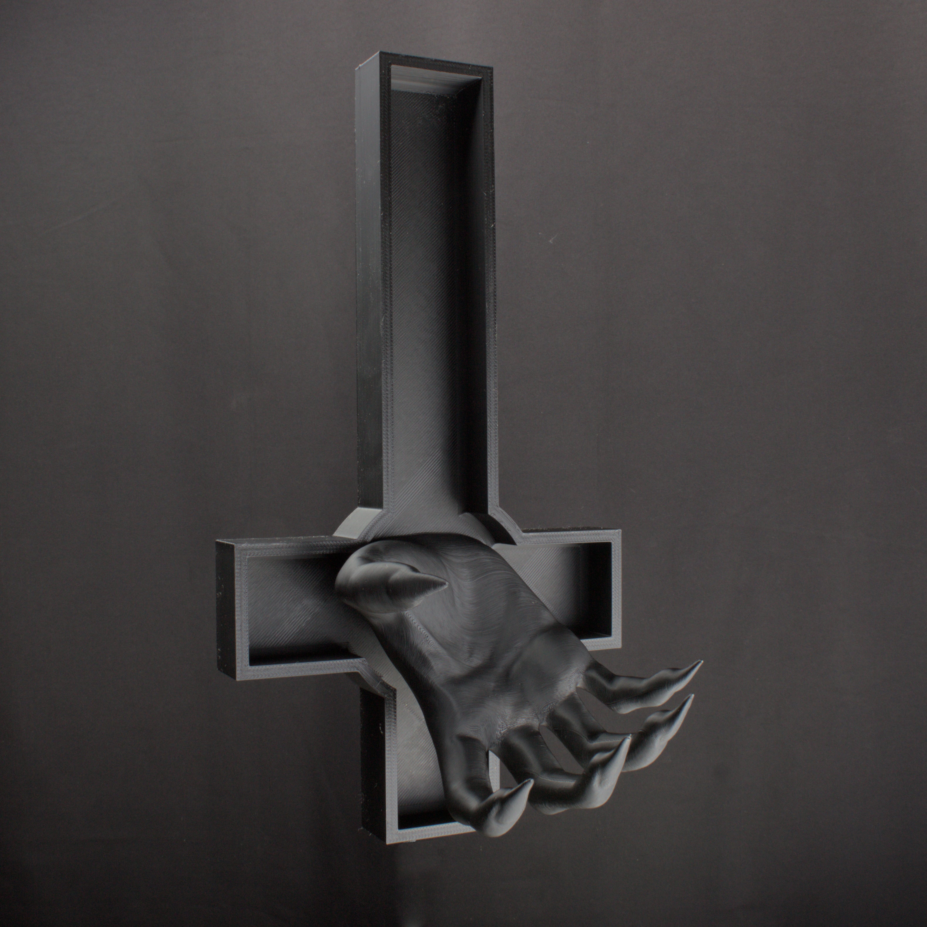 Inverted Cross Model Wall Mounted Inverted Cross – Prints of Darkness