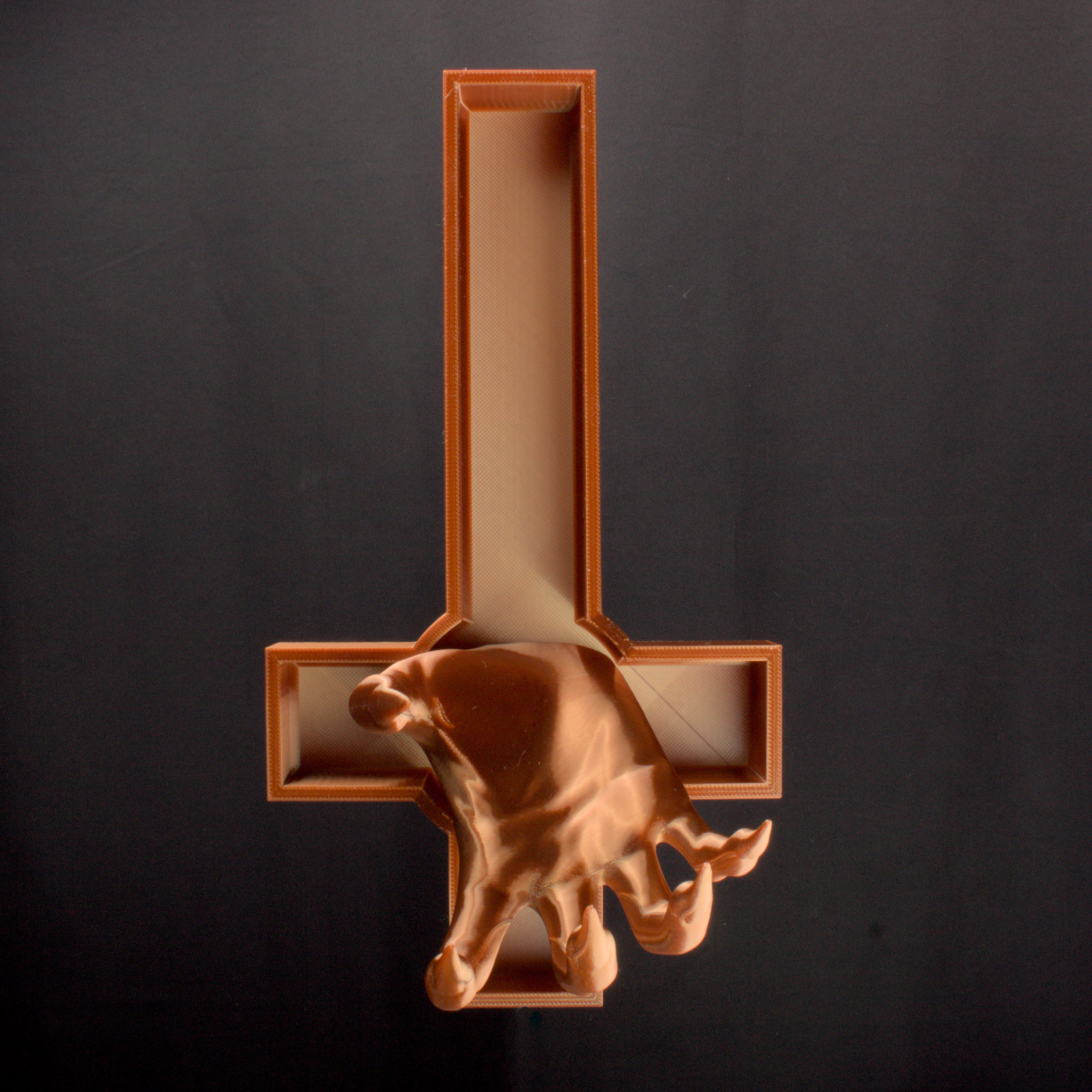 Wall Mounted Inverted Cross