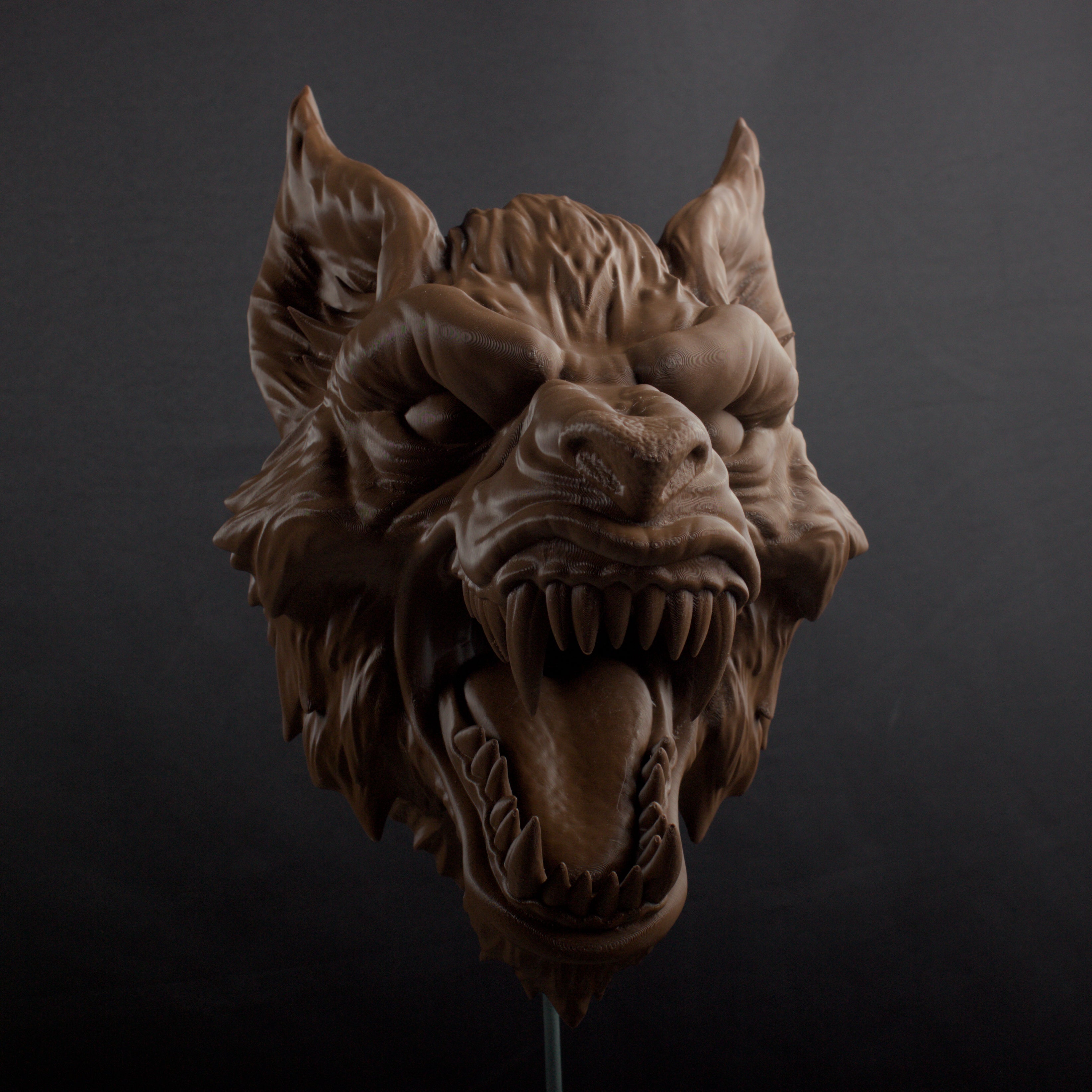 Wall Mounted Werewolf head and hands