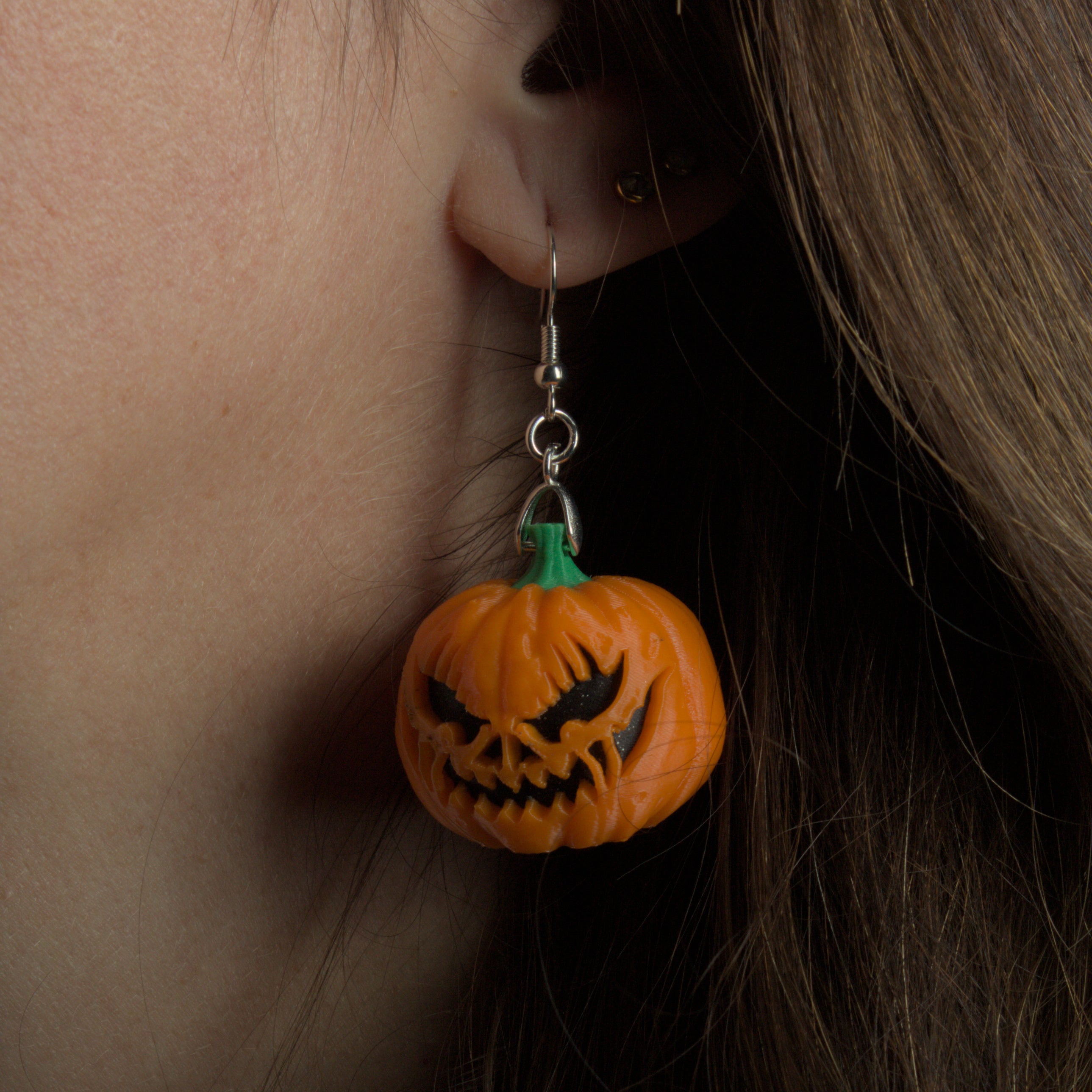 🎃💀PJ head earrings! Unique Pumpkin Earrings for the ghouls who get it.