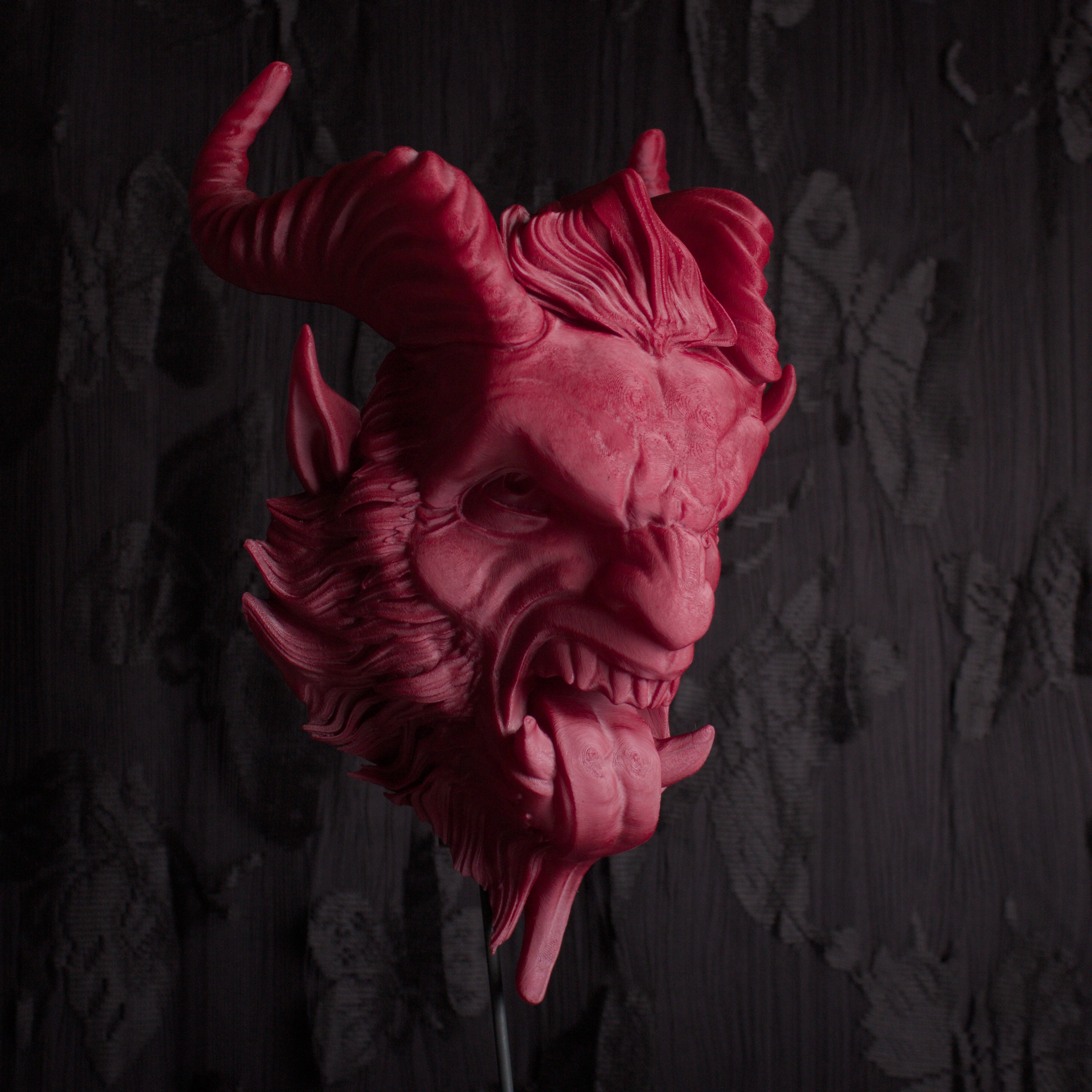 Wall Mounted Krampus Head – Unleash the dark side of the holidays