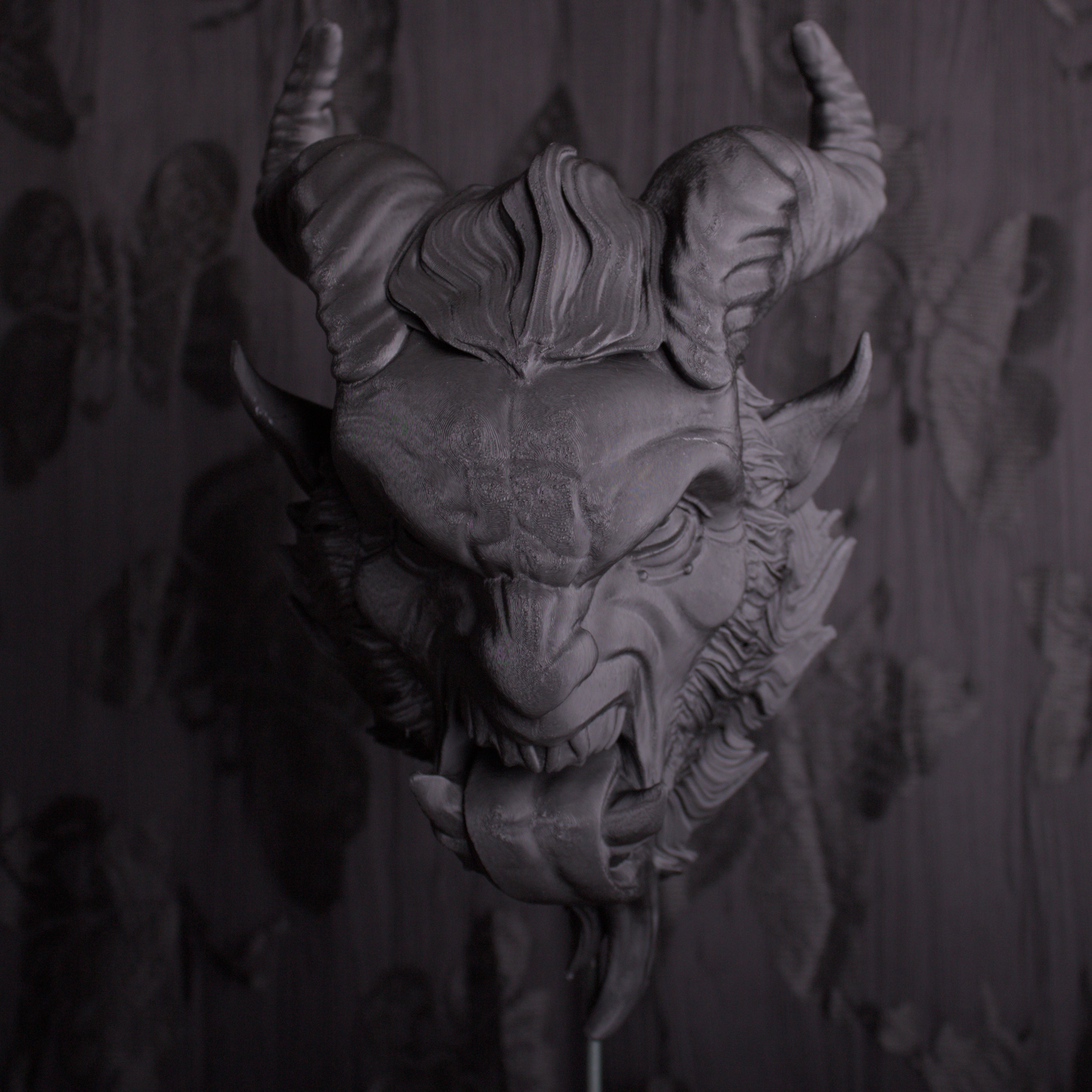 Wall Mounted Krampus Head – Unleash the dark side of the holidays