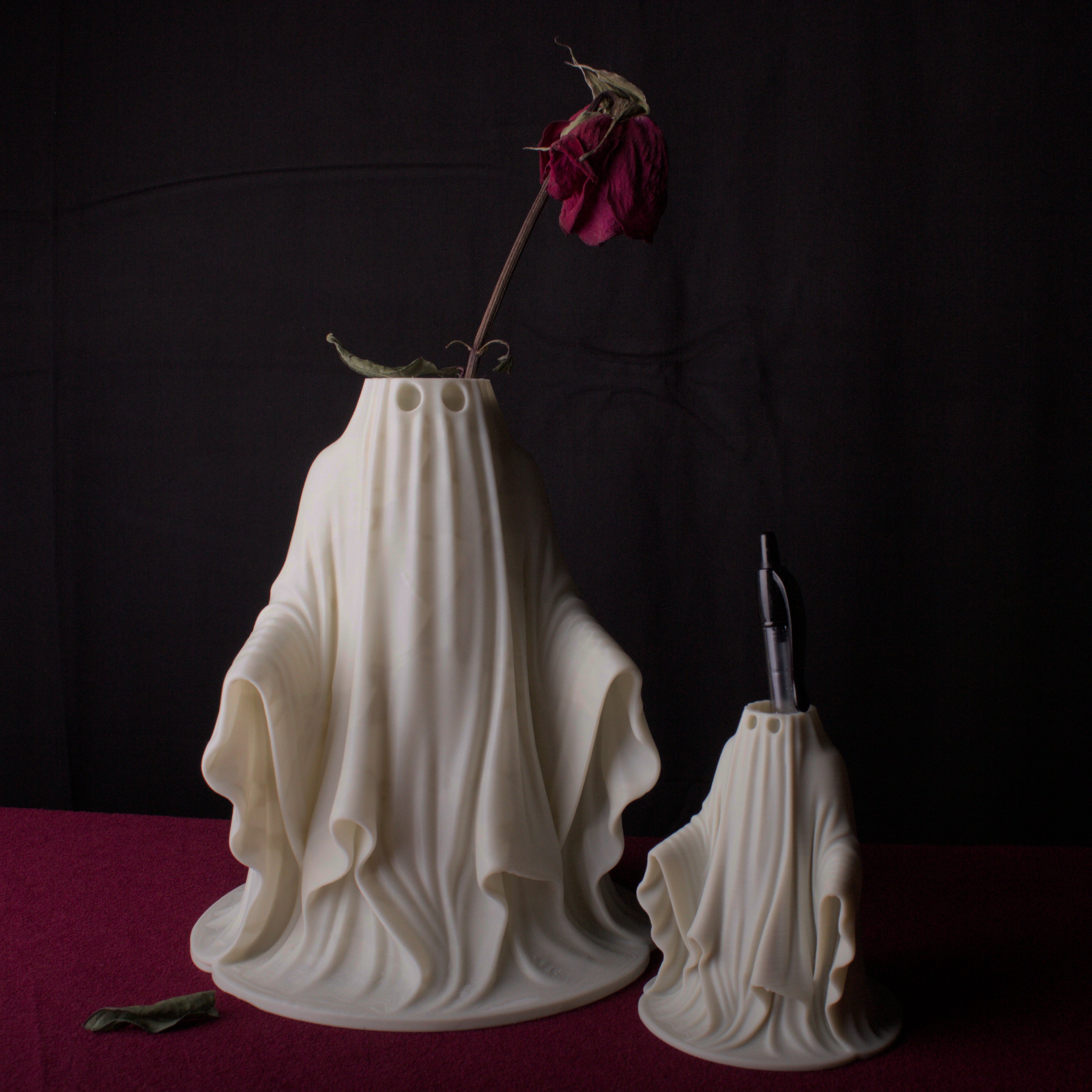 Ghost vase and stylus holder