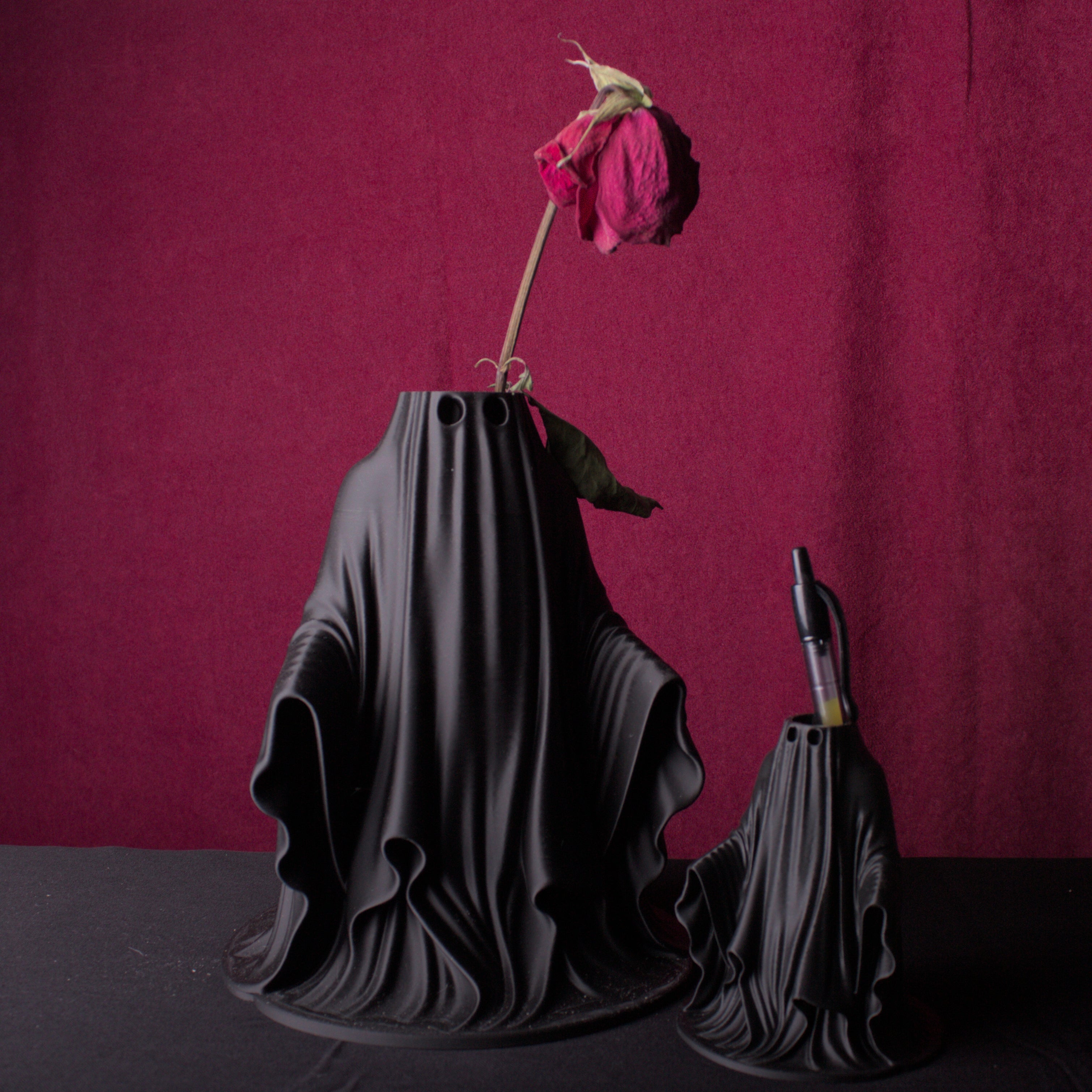 Ghost vase and stylus holder