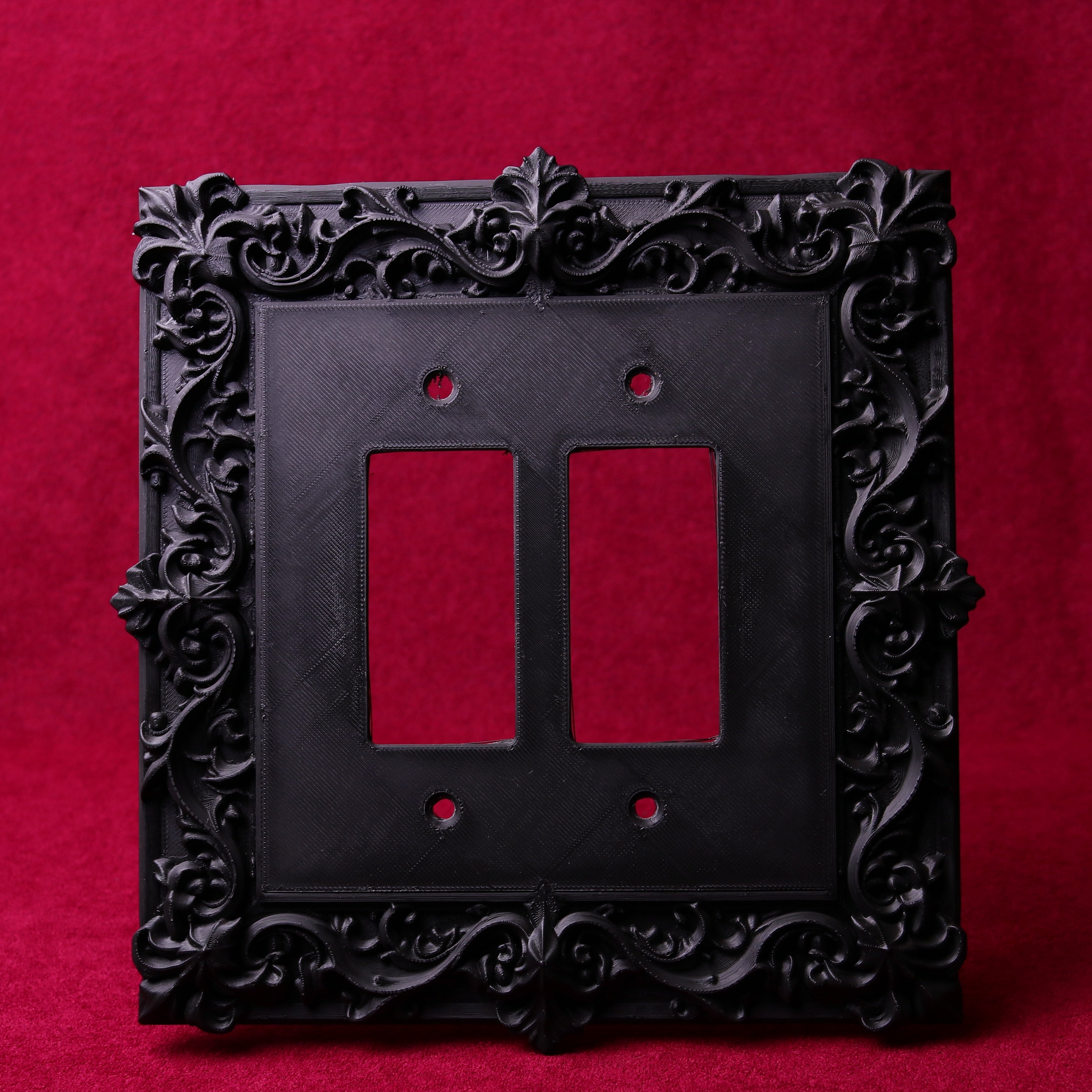 Victorian Gothic Light Switch Covers - a classy touch for your dark wall decor