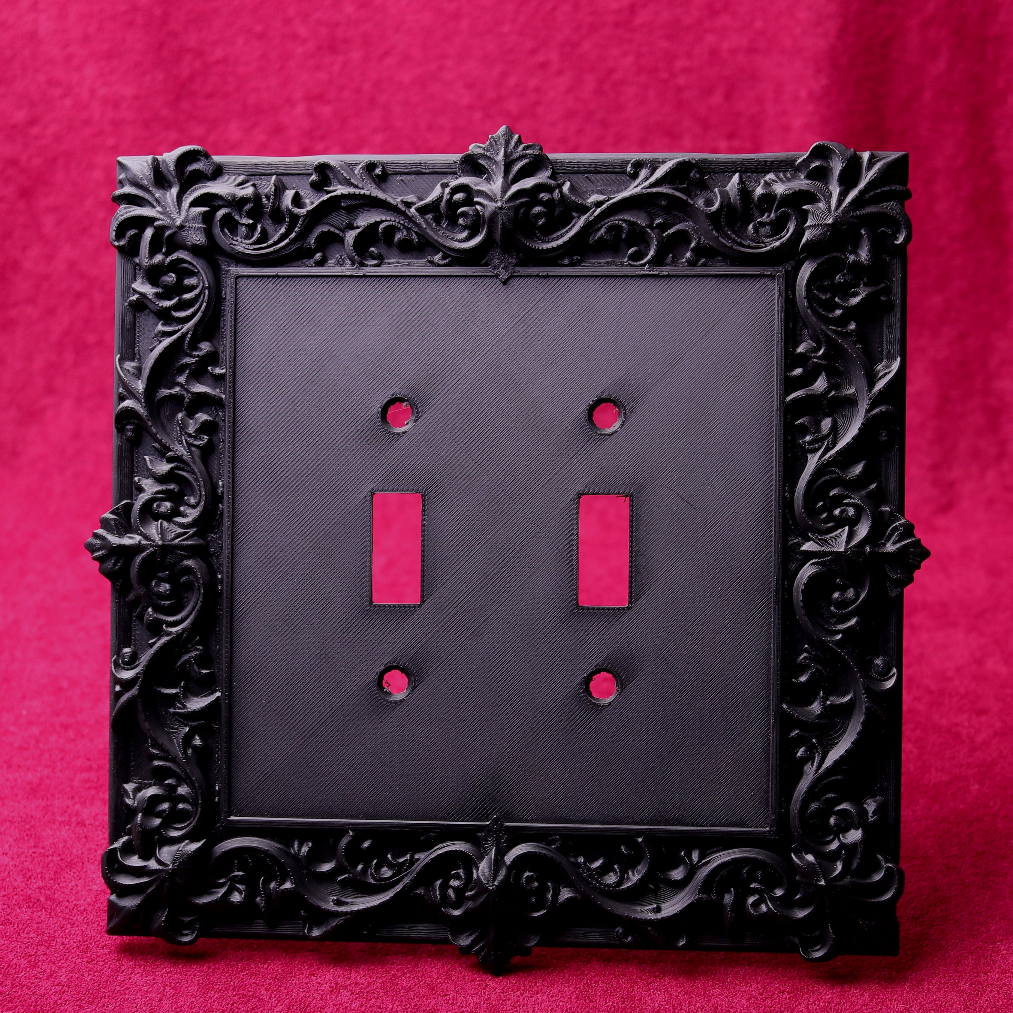 Victorian Gothic Light Switch Covers - a classy touch for your dark wall decor