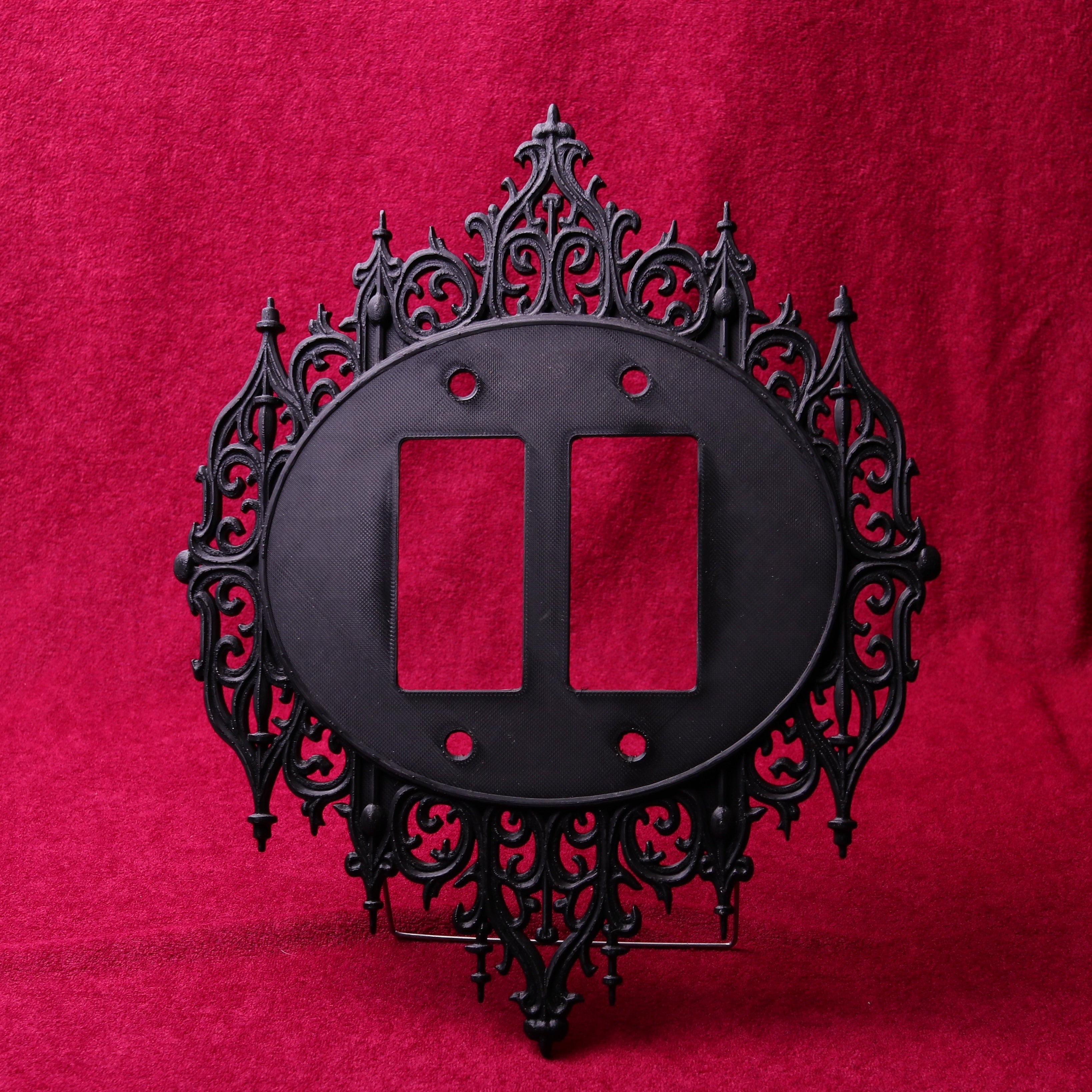 Victorian Gothic Light Switch Covers - a classy touch for your dark wall decor