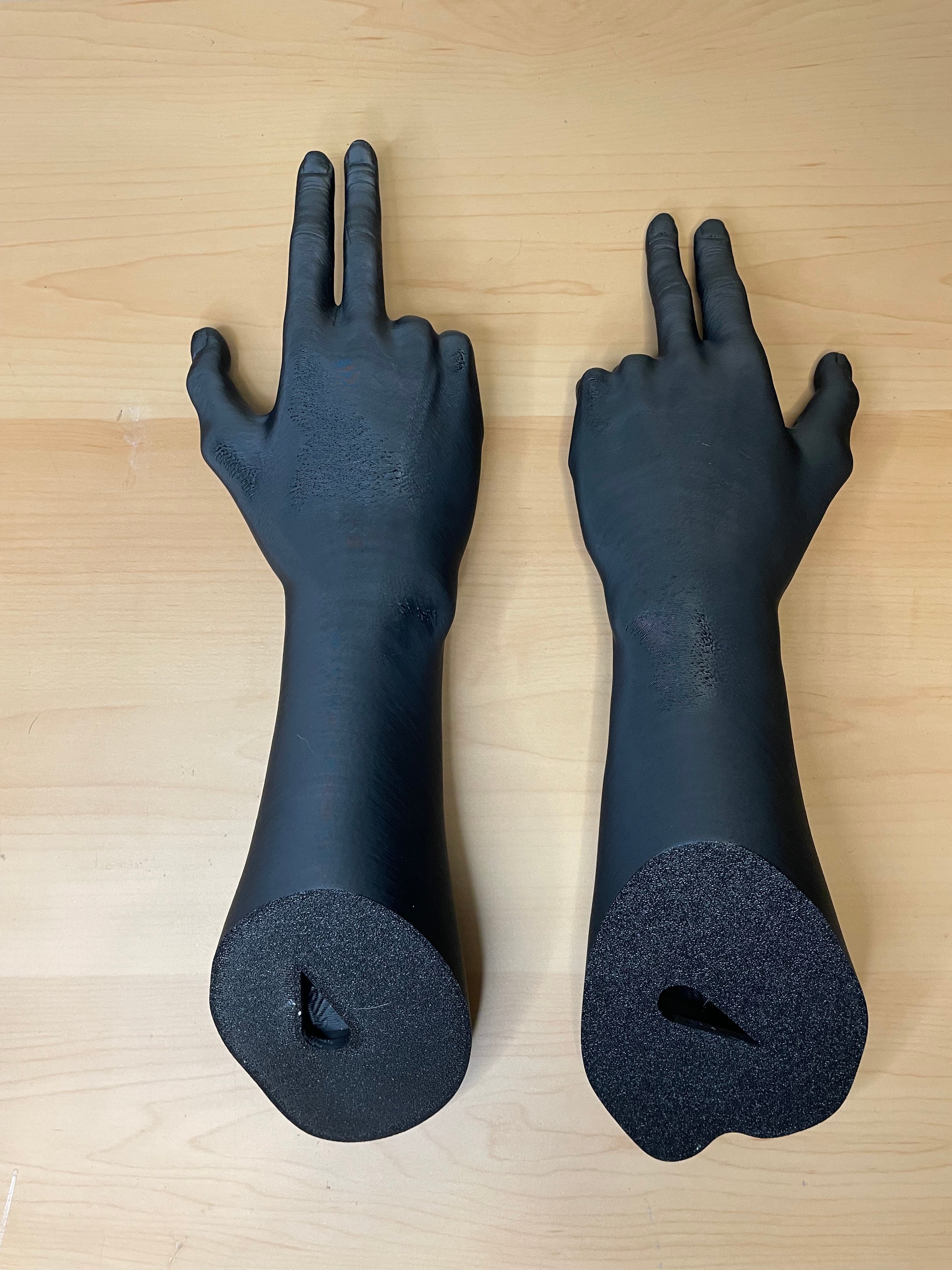 Wall-mounted Baphy head and hands