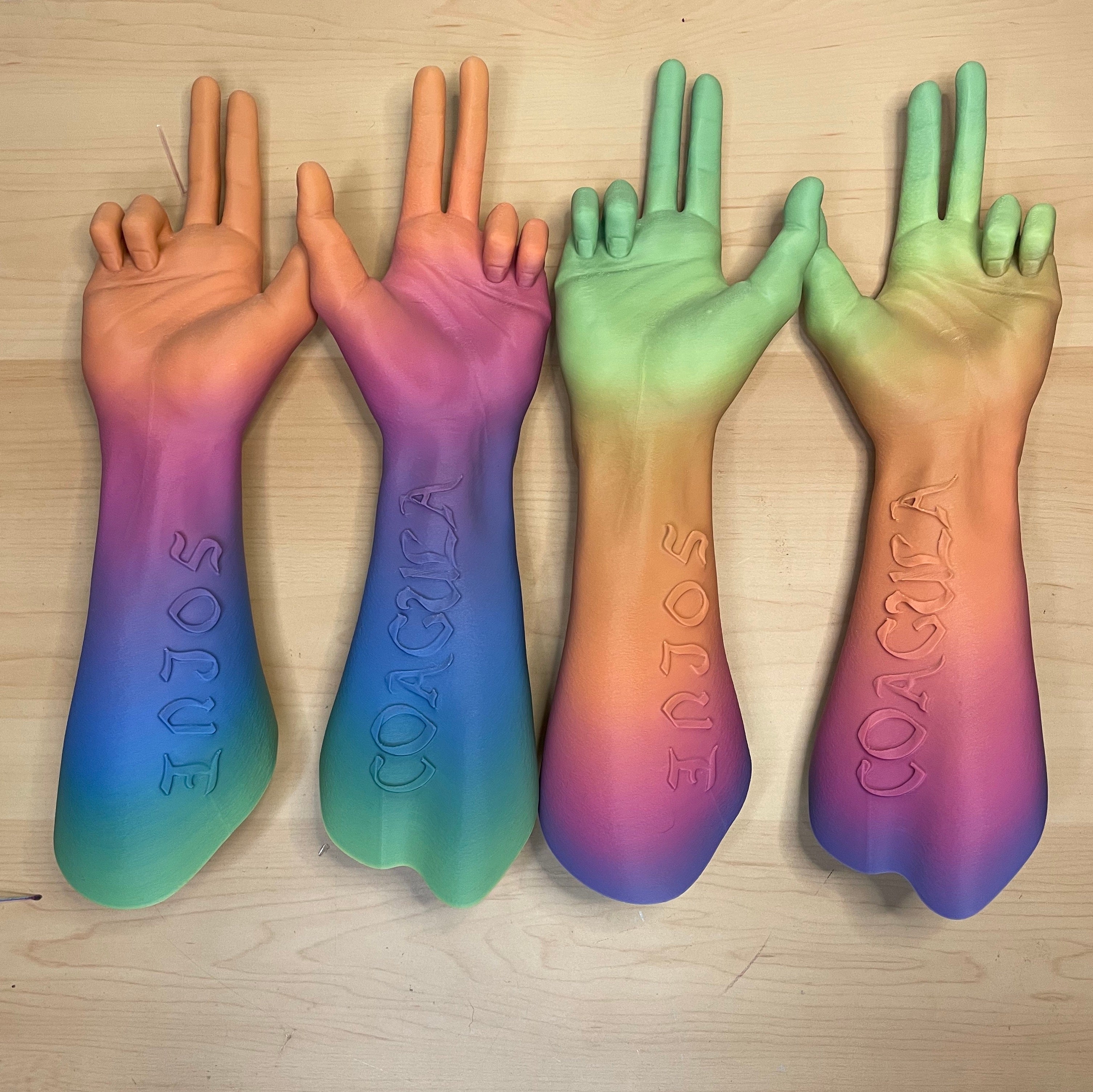 Wall-mounted Baphy head and hands