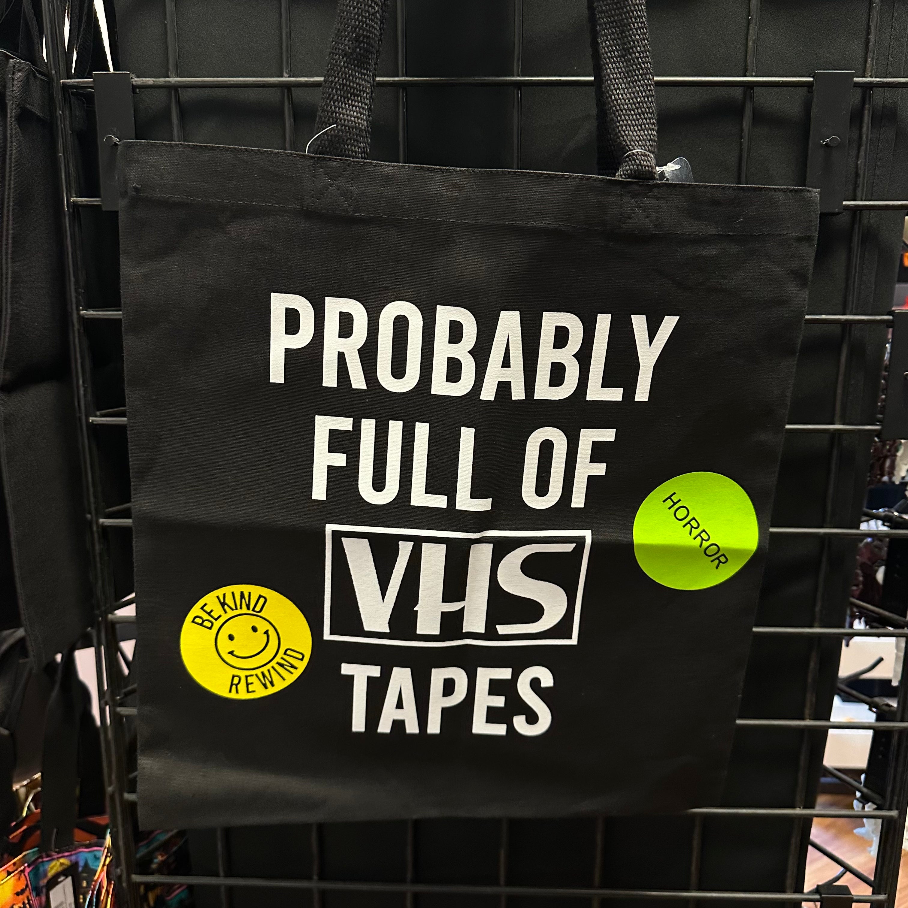 Probably Full of VHS Tapes Tote Bag