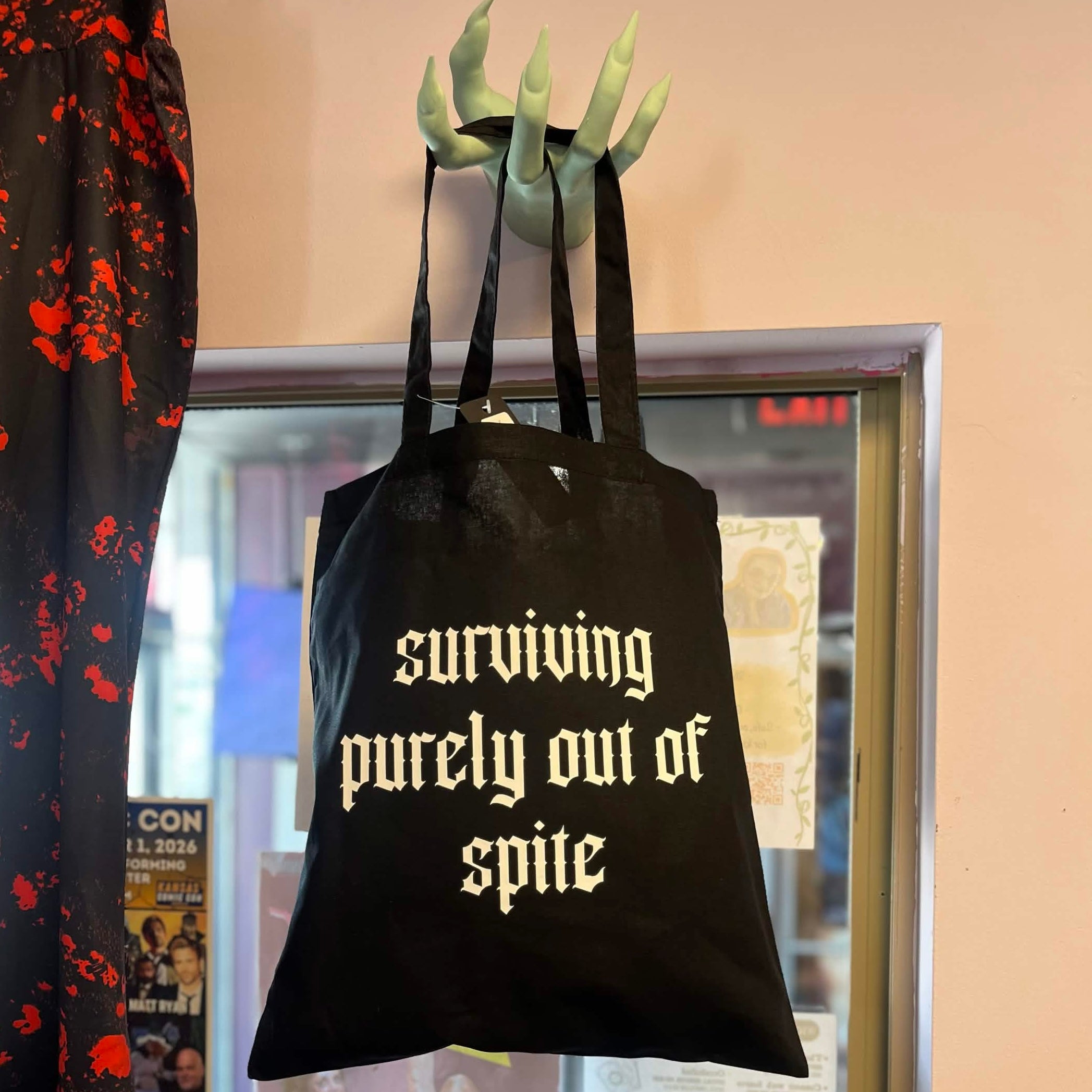 Surviving Purely Out Of Spite Tote